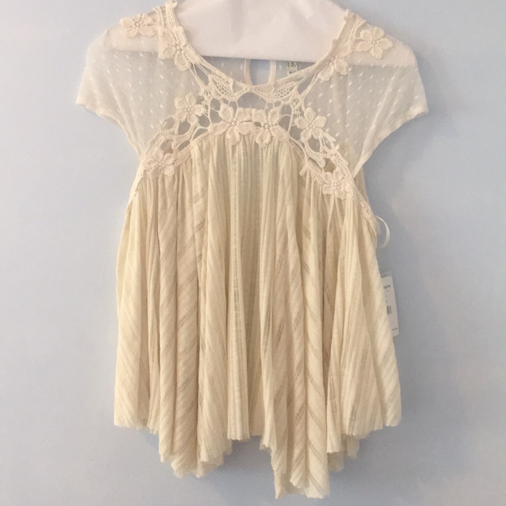 Free People Eggshell Blouse